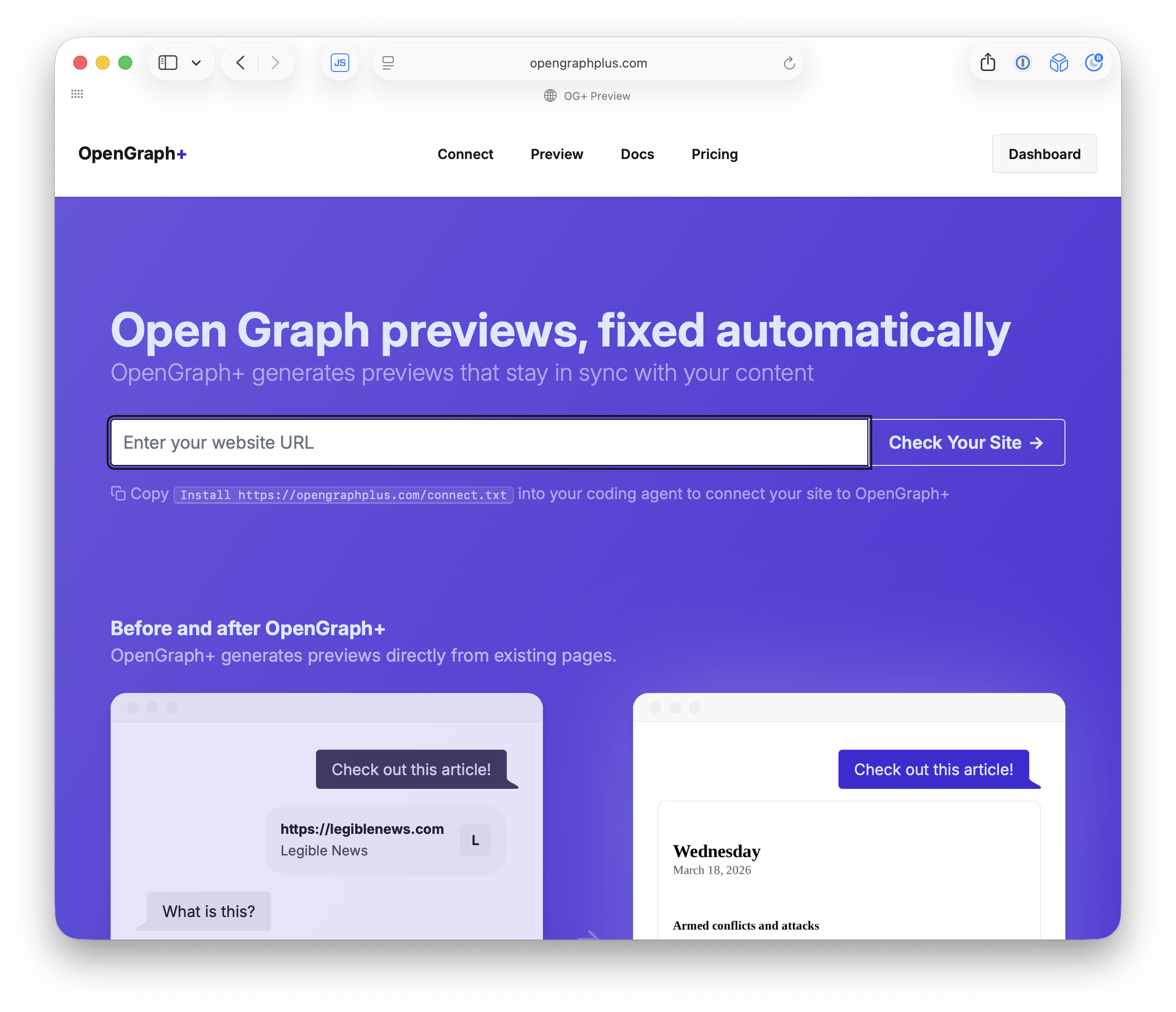 OpenGraph+ homepage